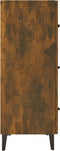 vidaXL - Dressoir - 69,5x34x90 - cm - bewerkt - hout - gerookt - eikenkleurig