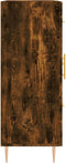 vidaXL - Dressoir - 69,5x34x90 - cm - bewerkt - hout - gerookt - eikenkleurig
