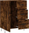 vidaXL - Dressoir - 69,5x34x90 - cm - bewerkt - hout - gerookt - eikenkleurig