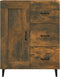 vidaXL - Dressoir - 69,5x34x90 - cm - bewerkt - hout - gerookt - eikenkleurig