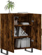 vidaXL - Dressoir - 69,5x34x90 - cm - bewerkt - hout - gerookt - eikenkleurig