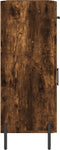 vidaXL - Dressoir - 69,5x34x90 - cm - bewerkt - hout - gerookt - eikenkleurig