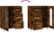 vidaXL - Dressoir - 69,5x34x90 - cm - bewerkt - hout - gerookt - eikenkleurig