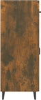 vidaXL - Dressoir - 69,5x34x90 - cm - bewerkt - hout - gerookt - eikenkleurig