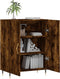 vidaXL - Dressoir - 69,5x34x90 - cm - bewerkt - hout - gerookt - eikenkleurig