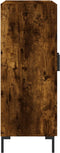vidaXL - Dressoir - 69,5x34x90 - cm - bewerkt - hout - gerookt - eikenkleurig
