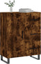 vidaXL - Dressoir - 69,5x34x90 - cm - bewerkt - hout - gerookt - eikenkleurig