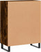 vidaXL - Dressoir - 69,5x34x90 - cm - bewerkt - hout - gerookt - eikenkleurig