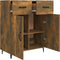vidaXL - Dressoir - 69,5x34x90 - cm - bewerkt - hout - gerookt - eikenkleurig
