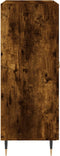 vidaXL - Dressoir - 69,5x34x90 - cm - bewerkt - hout - gerookt - eikenkleurig
