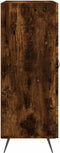 vidaXL - Dressoir - 69,5x34x90 - cm - bewerkt - hout - gerookt - eikenkleurig