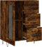 vidaXL - Dressoir - 69,5x34x90 - cm - bewerkt - hout - gerookt - eikenkleurig