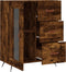 vidaXL - Dressoir - 69,5x34x90 - cm - bewerkt - hout - gerookt - eikenkleurig
