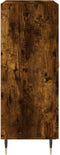 vidaXL - Dressoir - 69,5x34x90 - cm - bewerkt - hout - gerookt - eikenkleurig