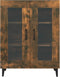 vidaXL - Dressoir - 69,5x34x90 - cm - bewerkt - hout - gerookt - eikenkleurig