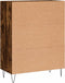 vidaXL - Dressoir - 69,5x34x90 - cm - bewerkt - hout - gerookt - eikenkleurig