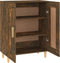 vidaXL - Dressoir - 69,5x34x90 - cm - bewerkt - hout - gerookt - eikenkleurig