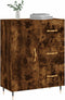 vidaXL - Dressoir - 69,5x34x90 - cm - bewerkt - hout - gerookt - eikenkleurig