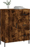vidaXL - Dressoir - 69,5x34x90 - cm - bewerkt - hout - gerookt - eikenkleurig