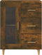 vidaXL - Dressoir - 69,5x34x90 - cm - bewerkt - hout - gerookt - eikenkleurig