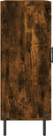 vidaXL - Dressoir - 69,5x34x90 - cm - bewerkt - hout - gerookt - eikenkleurig