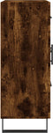 vidaXL - Dressoir - 69,5x34x90 - cm - bewerkt - hout - gerookt - eikenkleurig