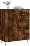 vidaXL - Dressoir - 69,5x34x90 - cm - bewerkt - hout - gerookt - eikenkleurig