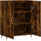 vidaXL - Dressoir - 69,5x34x90 - cm - bewerkt - hout - gerookt - eikenkleurig