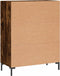 vidaXL - Dressoir - 69,5x34x90 - cm - bewerkt - hout - gerookt - eikenkleurig