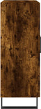 vidaXL - Dressoir - 69,5x34x90 - cm - bewerkt - hout - gerookt - eikenkleurig