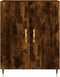 vidaXL - Dressoir - 69,5x34x90 - cm - bewerkt - hout - gerookt - eikenkleurig