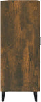 vidaXL - Dressoir - 69,5x34x90 - cm - bewerkt - hout - gerookt - eikenkleurig