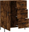 vidaXL - Dressoir - 69,5x34x90 - cm - bewerkt - hout - gerookt - eikenkleurig