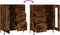 vidaXL - Dressoir - 69,5x34x90 - cm - bewerkt - hout - gerookt - eikenkleurig