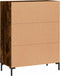 vidaXL - Dressoir - 69,5x34x90 - cm - bewerkt - hout - gerookt - eikenkleurig