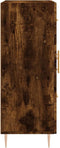 vidaXL - Dressoir - 69,5x34x90 - cm - bewerkt - hout - gerookt - eikenkleurig