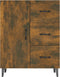 vidaXL - Dressoir - 69,5x34x90 - cm - bewerkt - hout - gerookt - eikenkleurig