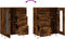vidaXL - Dressoir - 69,5x34x90 - cm - bewerkt - hout - gerookt - eikenkleurig