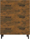 vidaXL - Dressoir - 69,5x34x90 - cm - bewerkt - hout - gerookt - eikenkleurig