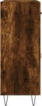 vidaXL - Dressoir - 69,5x34x90 - cm - bewerkt - hout - gerookt - eikenkleurig