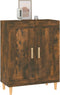 vidaXL - Dressoir - 69,5x34x90 - cm - bewerkt - hout - gerookt - eikenkleurig
