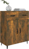vidaXL - Dressoir - 69,5x34x90 - cm - bewerkt - hout - gerookt - eikenkleurig