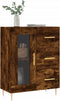 vidaXL - Dressoir - 69,5x34x90 - cm - bewerkt - hout - gerookt - eikenkleurig