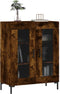 vidaXL - Dressoir - 69,5x34x90 - cm - bewerkt - hout - gerookt - eikenkleurig