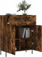 vidaXL - Dressoir - 69,5x34x90 - cm - bewerkt - hout - gerookt - eikenkleurig