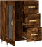 vidaXL - Dressoir - 69,5x34x90 - cm - bewerkt - hout - gerookt - eikenkleurig