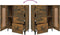 vidaXL - Dressoir - 69,5x34x90 - cm - bewerkt - hout - gerookt - eikenkleurig