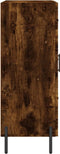 vidaXL - Dressoir - 69,5x34x90 - cm - bewerkt - hout - gerookt - eikenkleurig