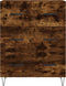 vidaXL - Dressoir - 69,5x34x90 - cm - bewerkt - hout - gerookt - eikenkleurig
