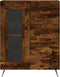 vidaXL - Dressoir - 69,5x34x90 - cm - bewerkt - hout - gerookt - eikenkleurig